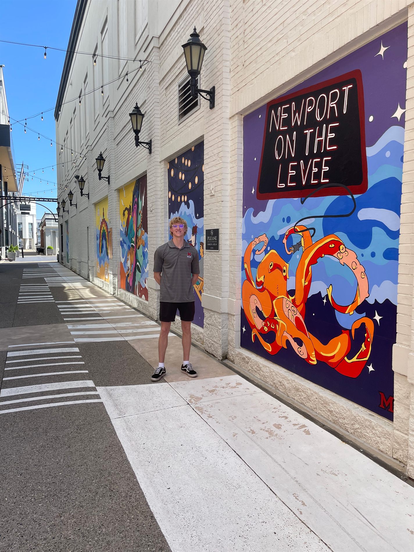 Newport on the Levee Mural
